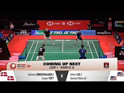 Yonex Canada Open: SONDERGAARD/TOFT [ DEN ] VS. LEE/LI [ USA ] #canadaopen #badminton #worldtour