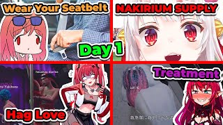 holoGTA Day 1 Chaotic Moments: Wear Your Seatbelt & Nakirium [ Hololive / holoGTA Highlights ]