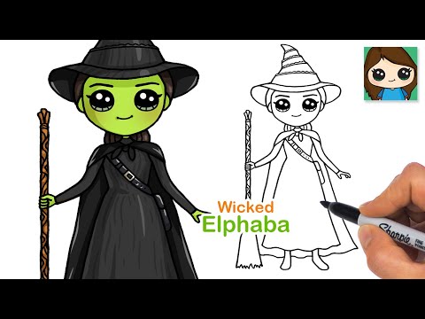 How to Draw Elphaba Witch | Wicked