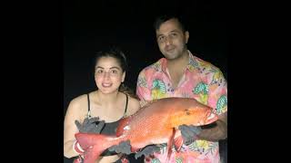 #Shraddha Arya with Husband #Rahul sharma Honeymoon in Maldives😍💞💞