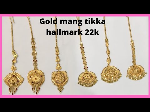 light weight gold mang tikka designs 2021!! mang tikka designs with price!!