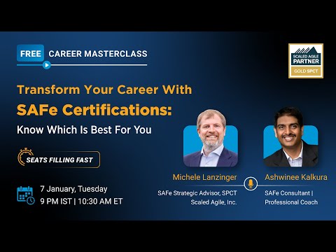 SAFe 6.0 Scrum Master Certification | Scrum Master Tutorial | Career Transformation | Simplilearn