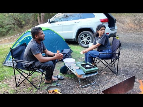 Part II Camping adventure #australia #new #camping #mallu #trending #couple #coupletalk #funny