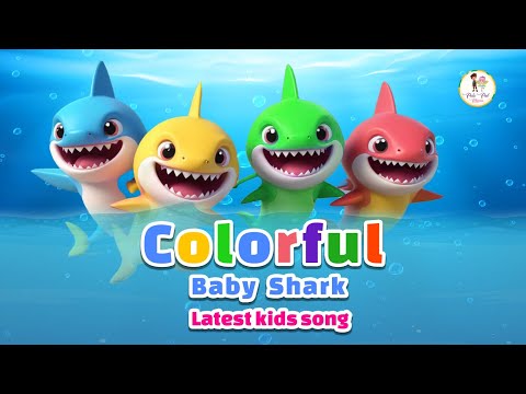 Colour Baby Sharks Kids Song | Nursery Rhyme | Polo Pal Rhymes #kidsmusic #singalong