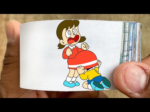 Doraemon Cartoon Flipbook #237 | Nobita Saw Shizuka Panties Flip Book | Flip Book Artist 2024