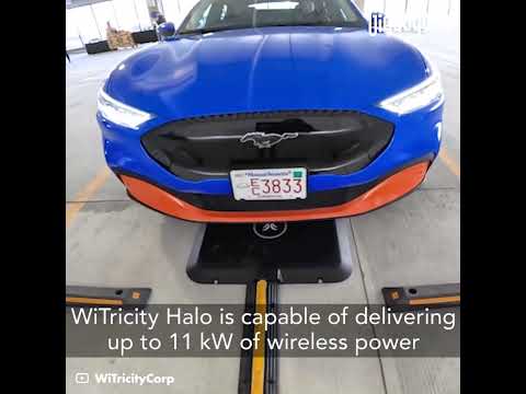 WiTricity Halo wireless EV charging system#gigadgets #electricvehicle #evcharging#charging #wireless