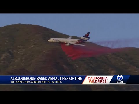 Los Angeles Wildfires: New Mexico air tankers helping fight wildfires burning in California