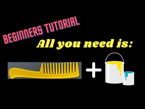 #41-All you need is a comb |easy art| #arttutorial