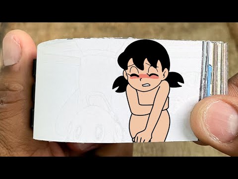 Doraemon Cartoon Flipbook #241 | Shizuka Takes Off Her Clothes Flip Book | Flip Book Artist 2025