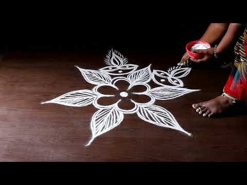 simple daily kolam designs | kolam art | home decorate