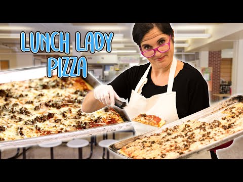 Recreating a Classic School Sausage Pizza Recipe | The OG Rectangle Sheet Pan Lunchroom Pizza