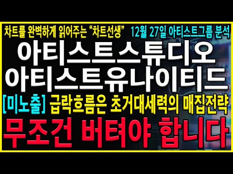 [아티스트스튜디오 유나이티드 주가 전망] "긴급" 하한가? 절대로 안속습니다 시즌3 상반기 반영확정 절대 세력들의 속임수에 당하시면 안됩니다! 세력은 이미 엄청난 물량 대량매집중!