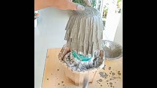 cement pot making | #dkcrafting775