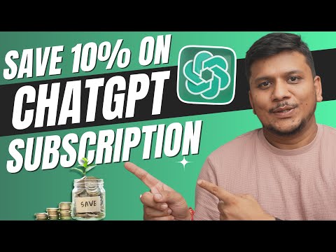 How to Save Money on ChatGPT Subscription | 10% Off Every Month | FREE