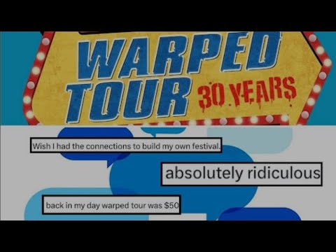 Fans Are pissed Off Over Warped Tour 2025 ticket prices