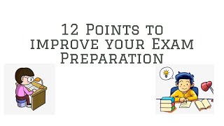 12 Points to improve your Exam Preparation #exampreparation #examstrategy #studentmotivation