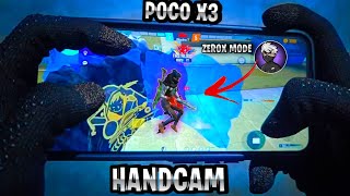 POCO X3 HANDCAM ZEROX FF MODE👽☘️ | 90% HEADSHOT RATE:- Best Settings❤️⚙️[Hud+Dpi ] 📱