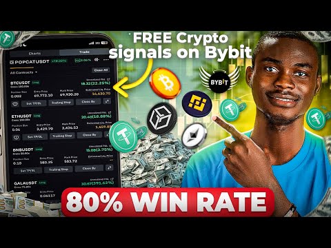 🤑FREE 80% win rate crypto Signal & how to place Derivatives Trade on Bybit For Profit