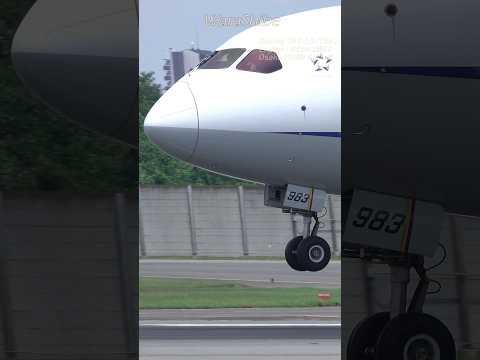 ANA B787-10 | Landing front gear touchdown | Osaka ITAMI Airport