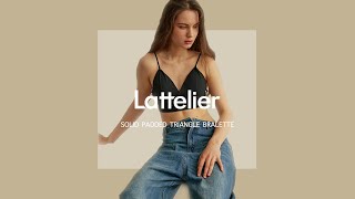 Lattelier - Lingerie Collection (Solid Padded Triangle Bralette)