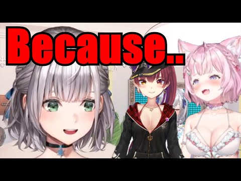 Noel Explains Why Marine Can't Take Off Her Clothes Like Koyori【Hololive】