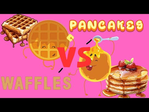 The Great Debate #pancakes #waffles #breakfastsong #foodfight #pancakesvswaffles #syrup #breakfast