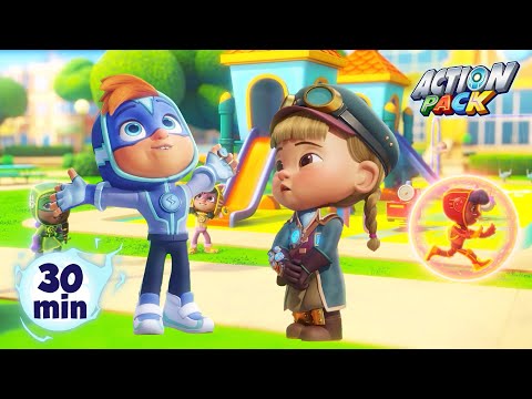 Playing with Time: Recess Adventures with Eon! | Action Pack | Kids Tv Shows