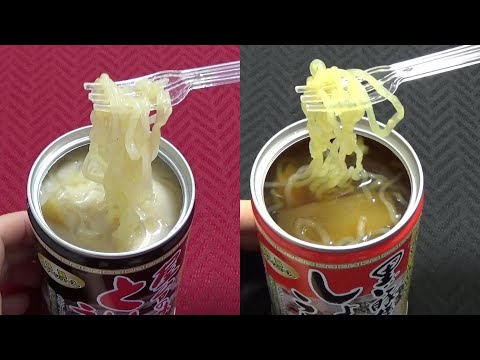 ラーメンの缶詰　こんにゃく麺　Canned ramen (shirataki noodles)