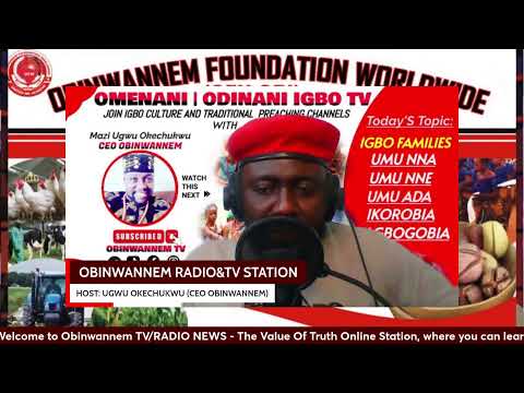 Obinwannem Ndi Igbo Global TV/Radio Station's live broadcast today, April 16, 2024 (Eke)