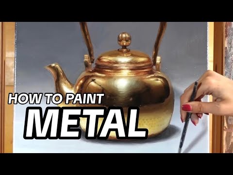 How to Paint Metal/Reflective Surfaces | Beginner friendly tutorial