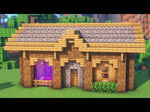 Minecraft Oak Survival Starter Base Tutorial