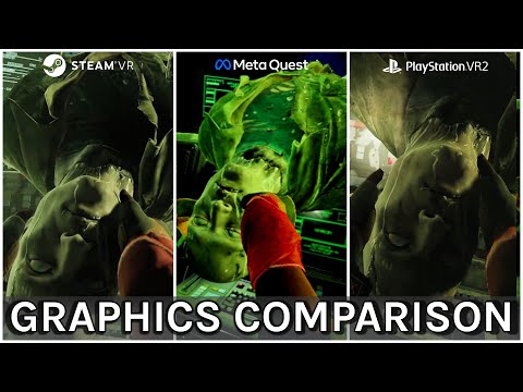 Alien: Rogue Incursion VR Graphics Comparison - Quest 3 vs PlayStation VR2 & SteamVR