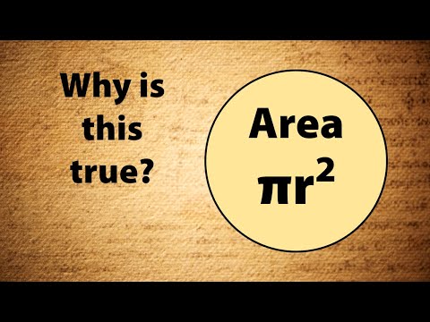 Why is πr² the formula for a circle's area?