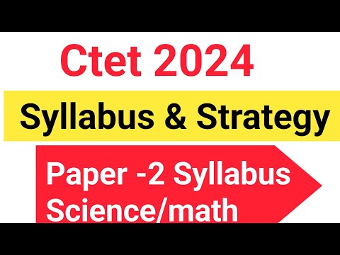 Syllabus of ctet 2024 paper -2 #ctet2024jan