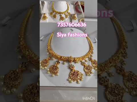 Beautiful hasli@siya fashions#7357606636#gold plated#necklace#earings#bangles# jaipur💞