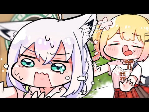 【手描き】フブちゃんに拒否られ悦に浸るねねち【ホロライブ/桃鈴ねね /白上フブキ】