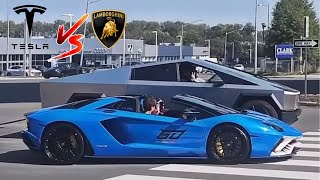 Tesla Cybertruck VS Lamborghini Aventador