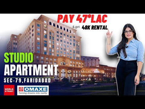 Studio apartment in faridabad | Omaxe 1bhk flat faridabad