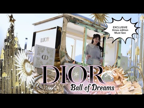 DIOR BEAUTY holiday festive Ball of Dreams & DIOR High Tea & Xmas tree & carriage ✨