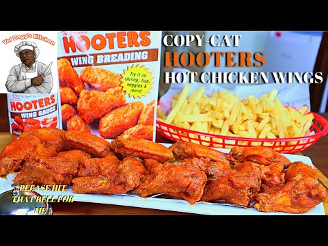 COPY-CAT HOOTERS BUFFALO WINGS | HOW TO MAKE HOOTERS HOT CHICKEN WINGS AT HOME VIDEO RECIPE