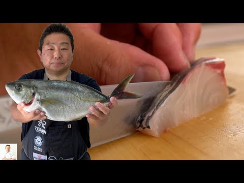 How To Fillet Whole Fish For A Simple Sashimi Plate (Shima Aji-Striped Jack Makeral)