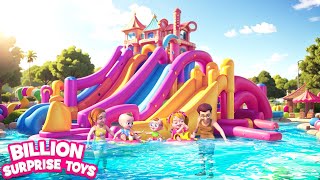 Family Fun Activities! Giant Slides Swings & Ball Pits at Playground for Children!