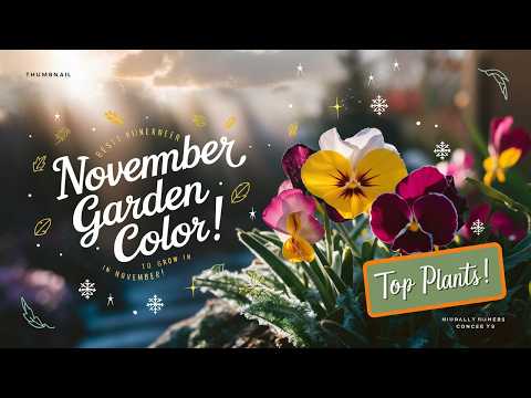 The Best Plants to Grow in November for a Vibrant Winter Color Display!