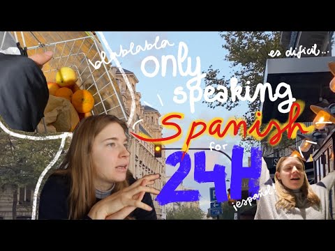 only speaking SPANISH FOR 24H (with english subtitles) - un día en español 🇪🇸