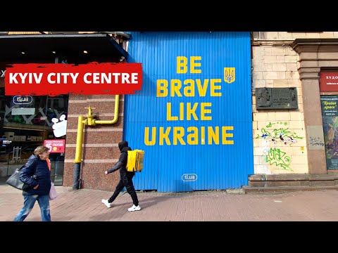 KYIV, UKRAINE 🇺🇦 [4K] Kyiv City Centre — 1 HOUR Walking Tour