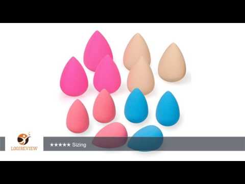 BMC 12pc Teardrop Cosmetic Blender Set-Complete Flawless Coverage Makeup Sponges | Review/Test