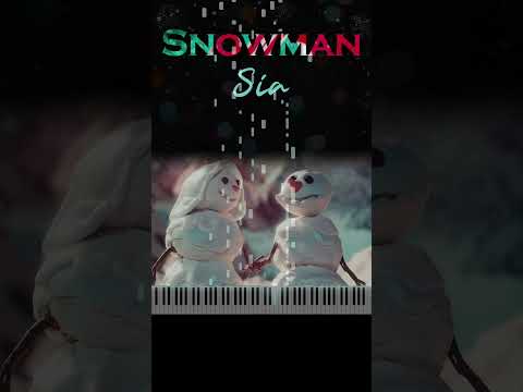 Sia - Snowman play piano #siasnowman #snowmanpiano #snowman