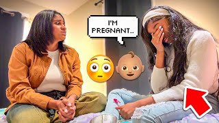 telling Kinigra that i’m pregnant & asking her for $100,000🤰🏽😳 *IM SCARED**