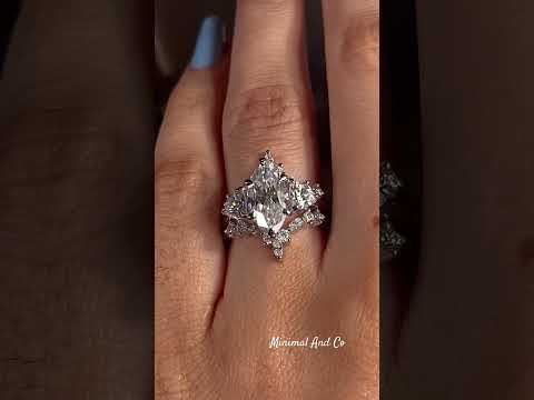 Marquise Cut Wedding Ring Set