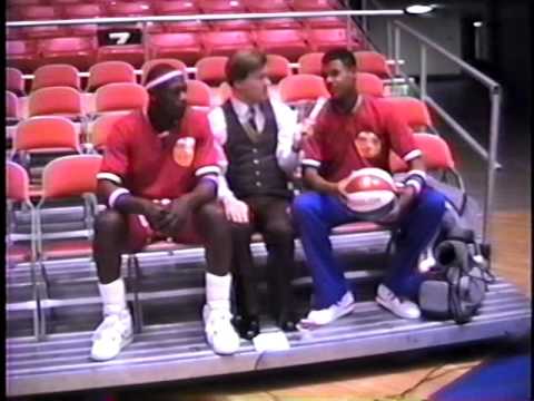 1991 IntIndividuals interview with Harlem Globetrotters members,Bill Landing,Notre Dame.